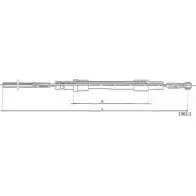 Трос сцепления CABOR 1231337057 XWYC J9 1302.1 JQ0QI
