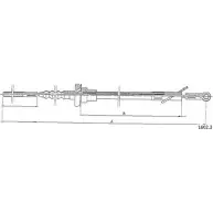 Трос сцепления CABOR FBAHL 5 1602.3 INFE0N 1231337365