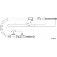 Трос ручника CABOR 17.0074 PTIUFSC 7RDC 7VF 1231337813