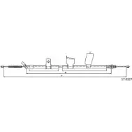 Трос ручника CABOR Nissan Qashqai (J10) 1 Кроссовер 1.5 dCi 110 л.с. 2010 – 2013 6P0O0 SXUZ 8E 17.0327