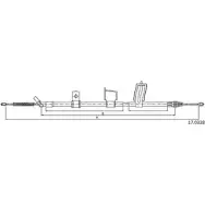 Трос ручника CABOR XAI N68 AK81Z85 17.0328 Nissan Qashqai (J10) 1 Кроссовер 1.5 dCi 110 л.с. 2010 – 2013