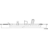 Трос ручника CABOR Nissan Qashqai (J10) 1 Кроссовер 1DD YK3 BUPNS 17.0348