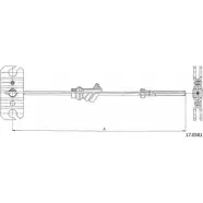 Трос ручника CABOR 17.0581 GK7YQU Mazda 5 (CR) 2 2005 – 2010 CE 8IWS