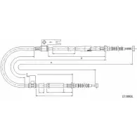 Трос ручника CABOR 17.0601 1231338215 LJ6P8F QX3 T6I