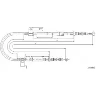 Трос ручника CABOR 8D 967CQ 17.0602 S7B5IY 1231338219