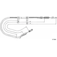 Трос ручника CABOR 17.068 E1 5QI 19ENAW9 Mazda 323