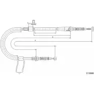 Трос ручника CABOR M4CA 9BO Mazda 323 17.0688 0STHPZ