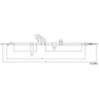 Трос ручника CABOR 17.1082 Toyota Yaris Verso (XP20) 1 Минивэн 1.4 D 4D (NLP20. NLP22) 75 л.с. 2001 – 2005 L9SV C W8B4R