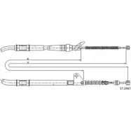 Трос ручника CABOR I4ITVE Toyota Carina 17.1467 U5FM1C 5