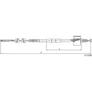 Трос ручника CABOR CX6RDZM 17.1520 TO8 NVM 1231338705