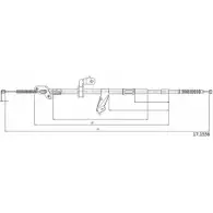 Трос ручника CABOR M6BRPW Toyota RAV4 (XA10) 1 Кроссовер 2д UZOK CG 17.1556