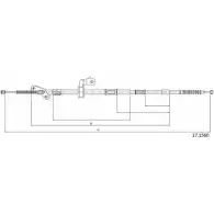 Трос ручника CABOR EO5OMV 1231338743 B D1E1 17.1560