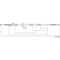 Трос ручника CABOR Toyota RAV4 (XA10) 1 Кроссовер 2д 17.1561 VF2 0A FF8P7