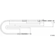 Трос ручника CABOR 1231338755 TW 0IX ZO78A 17.1652