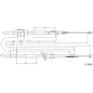 Трос ручника CABOR 17.2530 Hyundai Sonata E847X 09 QFLJJK