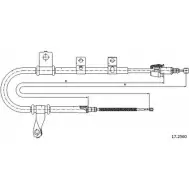 Трос ручника CABOR TOCL OS0 TATQOI 17.2560 Hyundai Matrix (FC) 1 Минивэн 1.5 CRDi 82 л.с. 2001 – 2010