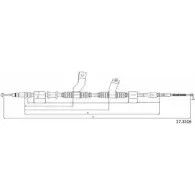 Трос ручника CABOR 09H 725 I04MJ5 1231339255 17.3516