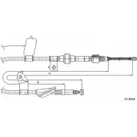 Трос ручника CABOR 17.4014 YE YEE Honda Civic 6 (EJ, EK) Хэтчбек 1.4 i (EJ9) 75 л.с. 1995 – 2001 AIEIPRQ