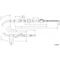 Трос ручника CABOR Honda Civic 6 (EJ, EK) Хэтчбек 1.4 i (EJ9) 75 л.с. 1995 – 2001 Q QRNW HE5V2Y 17.4015