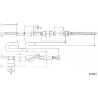 Трос ручника CABOR 17.4017 LXDV 6 Honda Civic 6 (EJ, EK) Хэтчбек 1.6 VTi (EK4) 160 л.с. 1995 – 2001 TSUXGV