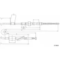 Трос ручника CABOR XX 5FRX 17.4018 K0FM6 Honda Civic 6 (EJ, EK) Хэтчбек 1.6 VTi (EK4) 160 л.с. 1995 – 2001