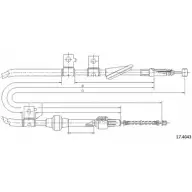 Трос ручника CABOR KQN3OJ 17.4043 SHY 7B97 Honda Accord 6 (CK, CG, CH) Седан 1.6 i (CG7) 116 л.с. 1998 – 2002