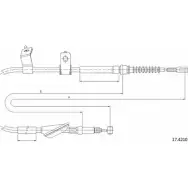 Трос ручника CABOR FGQ 1C Honda Accord 6 (CK, CG, CH) Седан 1.6 i (CG7) 116 л.с. 1998 – 2002 3LKGLS 17.4210