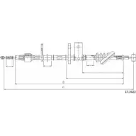 Трос ручника CABOR Suzuki Vitara (FT, GT, ET) 2 Кроссовер 2.0 TD Intercooler AWD (SV 420D) 87 л.с. 1995 – 1998 7D U8L 17.5022 A5P62VB