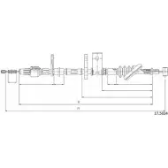 Трос ручника CABOR 17.5024 WL08 Y Suzuki Vitara (FT, GT, ET) 2 Кроссовер 2.0 TD Intercooler AWD (SV 420D) 87 л.с. 1995 – 1998 HXPYSO