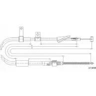 Трос ручника CABOR 17.5030 6T9VC Suzuki Swift (HT, SF) 1 1991 – 2004 GGY 5OD