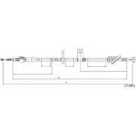 Трос ручника CABOR 17.5051 D48DH77 Suzuki Grand Vitara (FT, HT) 1 Кроссовер 2.5 V6 24V 4x4 (SQ 625) 158 л.с. 1998 – 2005 DXY 5WQ8
