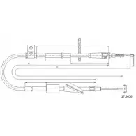 Трос ручника CABOR QM6KGKA Suzuki Alto WK V23 17.5056