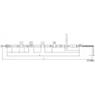 Трос ручника CABOR 17.5062 G12 ZJ Suzuki Grand Vitara (JT, TE, TD) 2 Кроссовер 3.2 AWD (TDB4. JT632. JB632) 233 л.с. 2009 – 2015 93E8AX