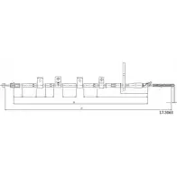 Трос ручника CABOR 17.5063 LH WLCV WUBLDT 1231339559