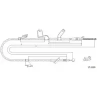 Трос ручника CABOR 1231339577 6Z4RC I 17.5130 SPJEIR