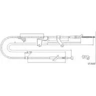 Трос ручника CABOR Suzuki Swift (MZ, EZ) 2 Хэтчбек 1.3 (RS 413) 92 л.с. 2005 – 2025 17.5133 1K98N0 Z2HZ 61