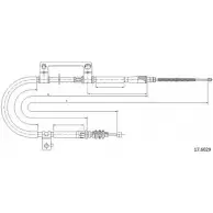 Трос ручника CABOR 19YL1 17.6029 Kia Sephia (FA) 1 1993 – 2003 97PQ 56