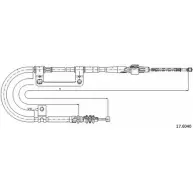 Трос ручника CABOR CKALXQ Kia Carens (UN) 3 Минивэн 1.6 CRDi 128 128 л.с. 2010 – 2024 JKJ PQ9W 17.6040