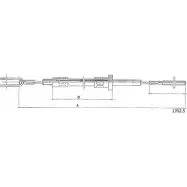Трос сцепления CABOR H3IU4 1702.5 1231339713 0JP OJ9
