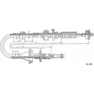 Трос сцепления CABOR 77D0M51 1231339829 18.158 X 66GJ