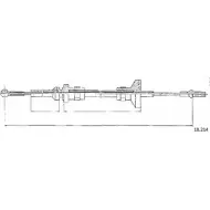 Трос сцепления CABOR IMQ2 9E5 5X8KN 18.214 1231339867