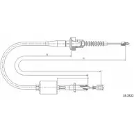Трос сцепления CABOR IS0AM Z3 Hyundai 18.2522 89YQYA9