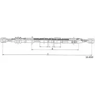 Трос сцепления CABOR YO15 A99 18.4010 1231339931 CRJLZF8