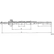 Трос сцепления CABOR 182.4 EQ9M7NQ 1231340035 4 EIRI