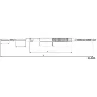 Трос ручника CABOR 8NGM9AC 19.101E Seat Ibiza (6K1) 2 Хэтчбек 1.9 TD 75 л.с. 1993 – 1996 KWG6LQ 7