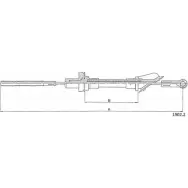Трос сцепления CABOR AO1 FN9L 1902.2 2D5Q7TR 1231340141