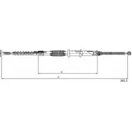 Трос ручника CABOR WQ45X Fiat Marea (185) 1 Универсал 1.9 JTD 110 (185BxT1A) 110 л.с. 2000 – 2002 241.1 TLL LQSG
