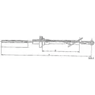 Трос сцепления CABOR 322.2 GFG8H I 6ENRMY 1231340703