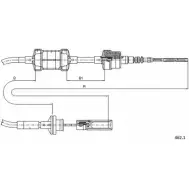 Трос сцепления CABOR Fiat Brava (182) 1 Хэтчбек 1.4 12 V (182.BA) 80 л.с. 1995 – 1998 462.1 51SFJJ0 PD HH4QJ