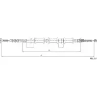 Трос ручника CABOR 1 ONSD GD373T6 491.14 Fiat Marea (185) 1 Универсал 1.9 TD 100 (185Bx) 100 л.с. 1996 – 2003